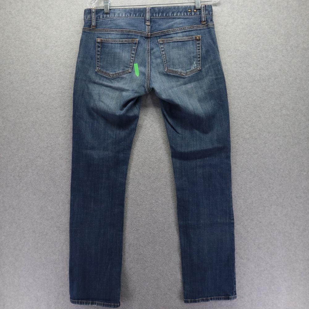 Cabi Jeans Womens 4 513 Low-Rise Straight Leg Stretch Flex Distressed Denim Blue - Picture 11 of 13